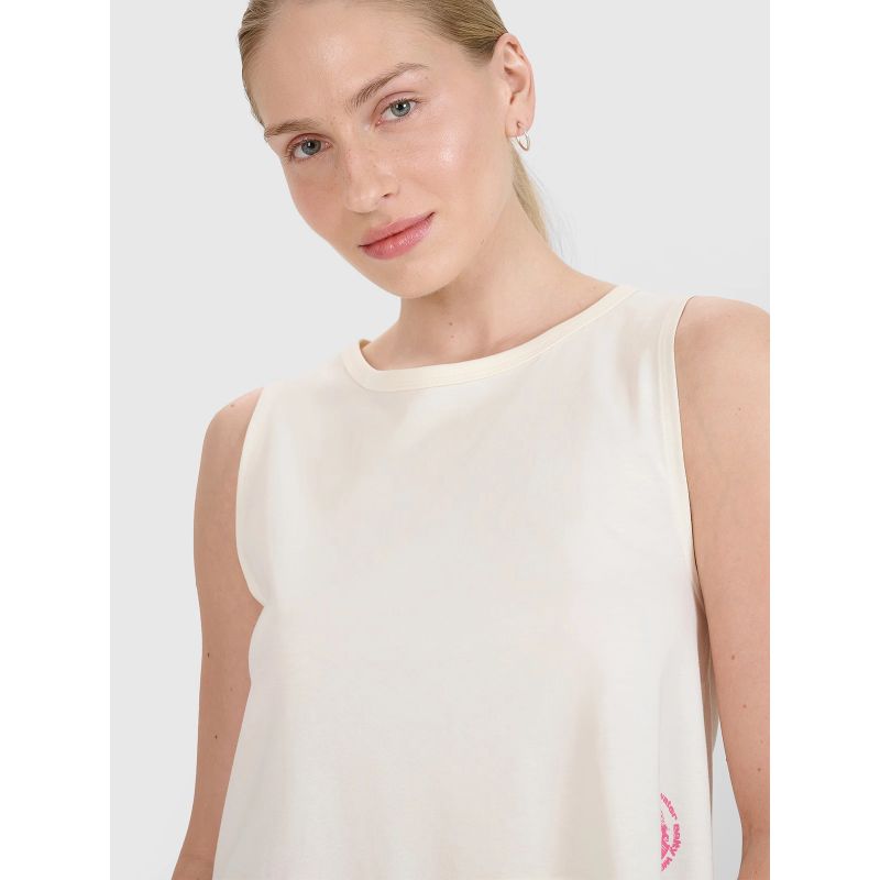 Women's regular printed top 4F 4FWSS25TSLEF118-11S