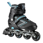 Nils Extreme Nh11912 A 2in1 Roller Skates Black-Blue Size S (31-34) With Replaceable Hockey Blade kék görkorcsolya