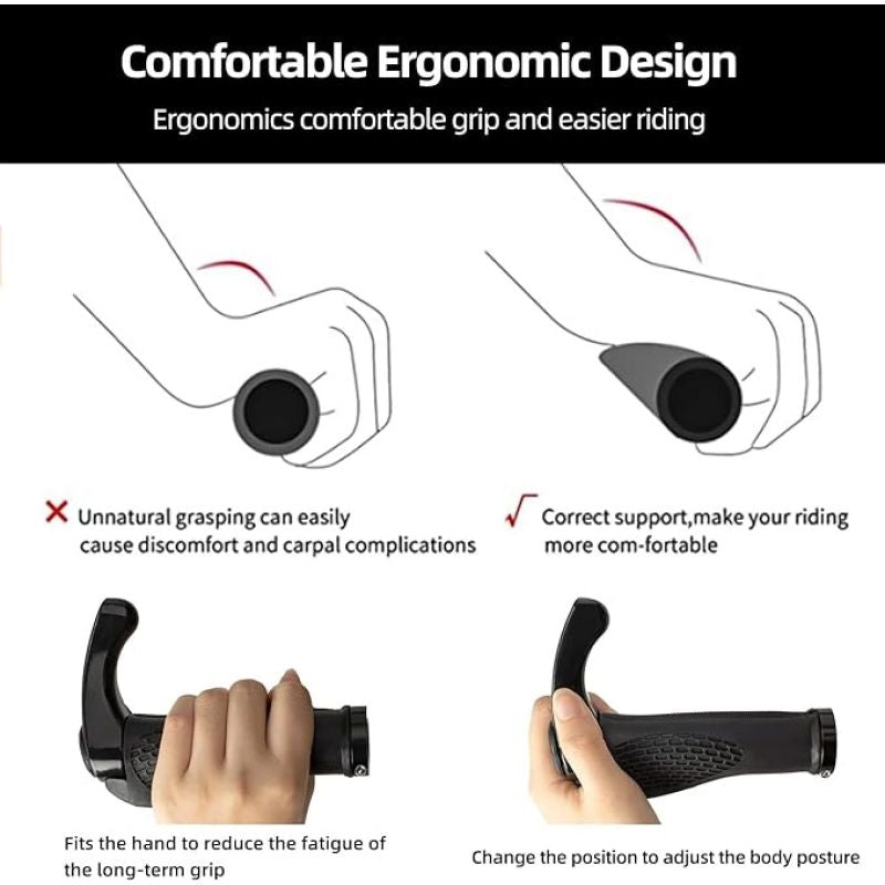 Rockbros Bicycle Holder Set with Horns - Black czarny sets