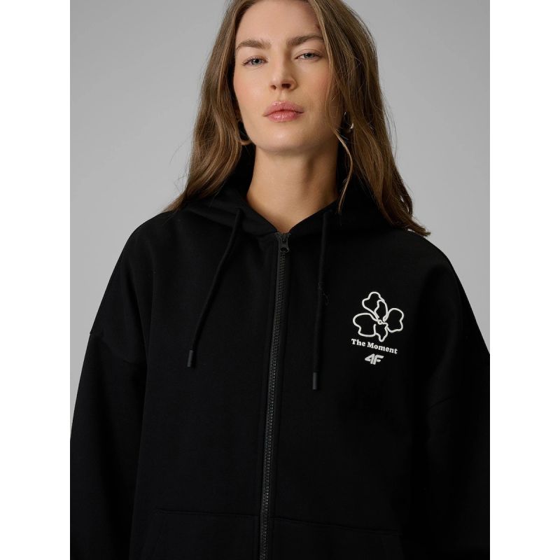 Women's loose sweatshirt with hood 4F