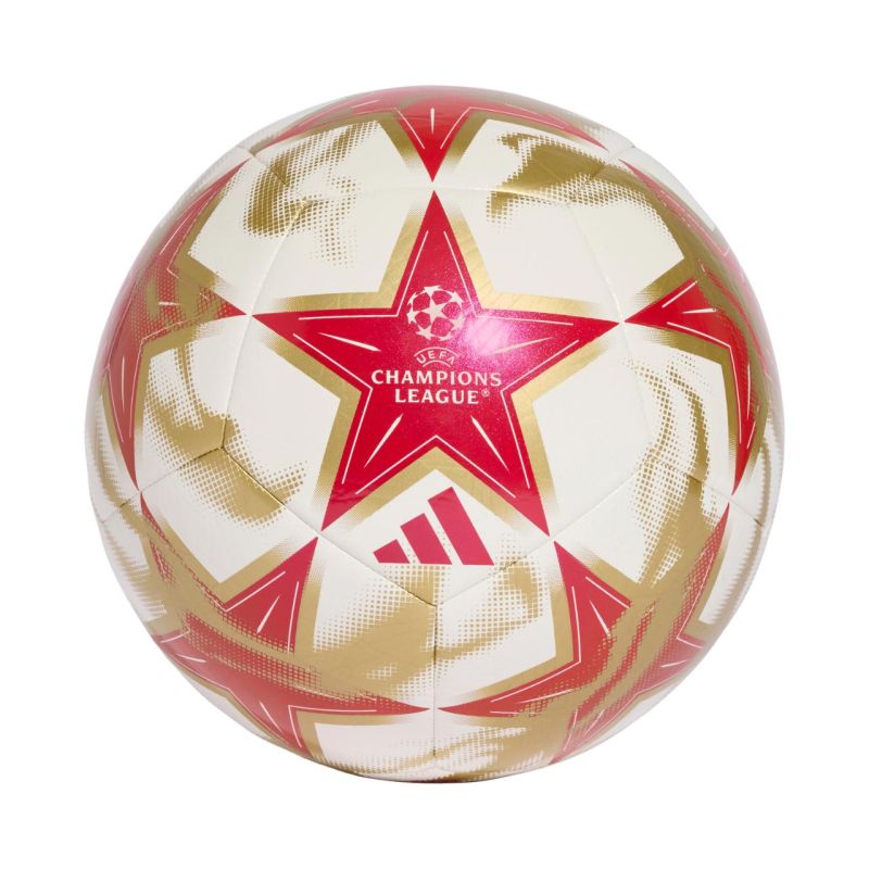 Adidas UCL Club 26/27 League Stage White, Red, and Gold arany labda KE9764