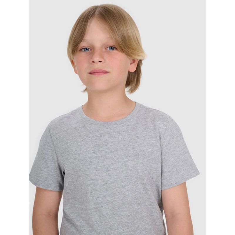 4F Boys' Plain Regular-Fit T-Shirt gyerek póló 4FJRMM00TTSHM3254-25M