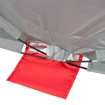 NILS CAMP NC3142 Self-Placing Beach Tent Red-Gray