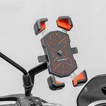Rockbros HW-117 Handlebar Clamp Phone Holder - Black and Orange czarny || pomarańczowy phones and accessories