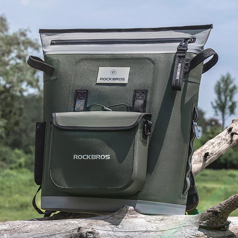 Rockbros Thermal Backpack with Insulation 18l Ergonomic - Green zöld backpacks, tourist equipment
