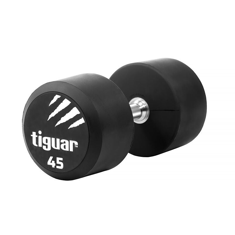 Tiguar PU dumbbell 45 kg fekete edzőfelszerelés TI-WHPU0450