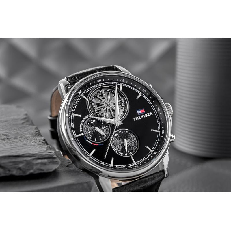 Tommy Hilfiger Steward Men's Watch + BOX fekete férfi pulóver 1710605
