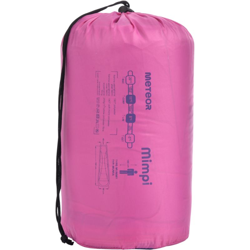Meteor Mimpi Jr Sleeping Bag lila tourist equipment, sleeping bags 16941