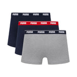 Puma Men's Boxer 3 Pack Navy Blue, 947130 szürke short