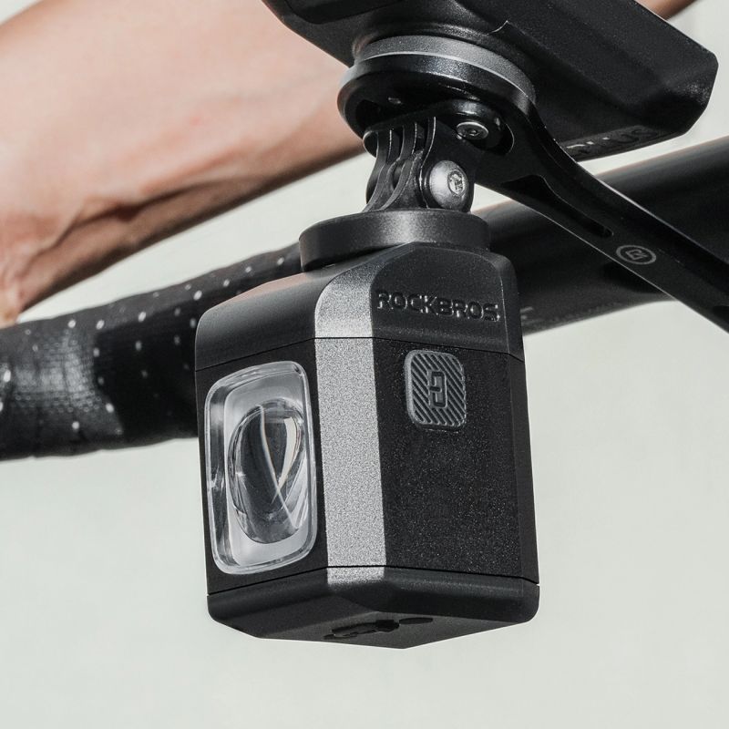 Rockbros M8 front bike light with remote control 10m rechargeable 4000 mAh - black