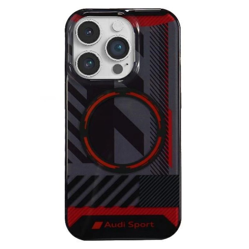 Audi IML Sport MagSafe Case iPhone 14 Pro Max 6.7" /black hardcase AU-IMLMIP14PM-RSQ/D2-BK fekete pulóver