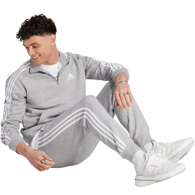 adidas Essentials Fleece 3-Stripes Tapered Cuff M pants IJ6494 Polár pulóver