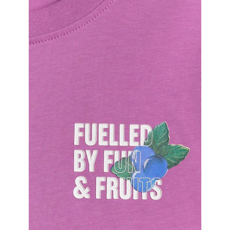 Loose T-shirt with a girl's print 4F 4FJRSS26TTSHF3827-51S 158/164 póló