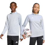 adidas Entrada 26 Training Top light gray kids sweatshirt JZ6637 104cm pulóver
