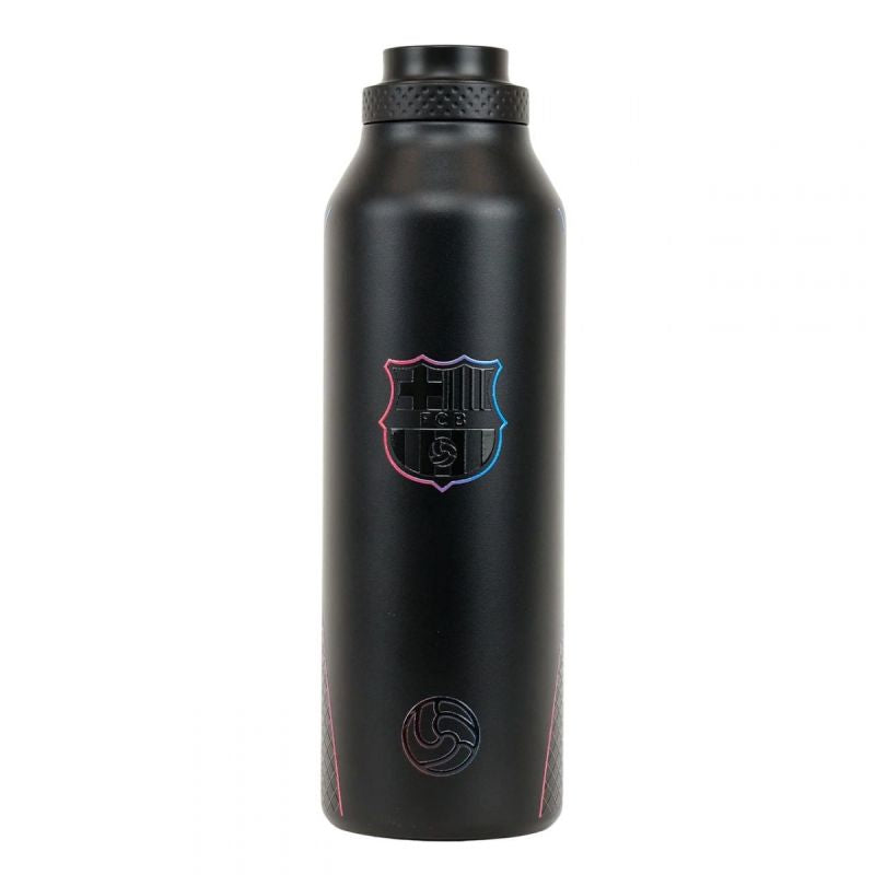 FC Barcelona Runbott thermal bottle 600ml czarny futball labda