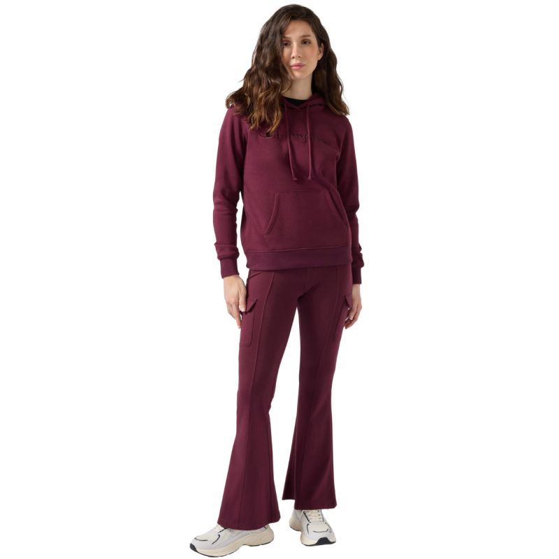 Champion Hooded Sweatshirt Women's 118379 RS522 bordó kapucnis pulóver