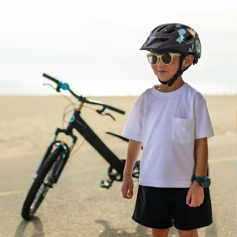 Wozinsky MTB Children's Bike Helmet with Removable Visor S - Black 52-56 cm \ czarny védőfelszerelés HT-45R-199828