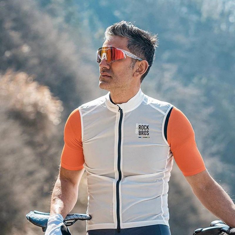Rockbros SP291 Photochromic UV400 Cycling Glasses - White fehér glasses, training equipment