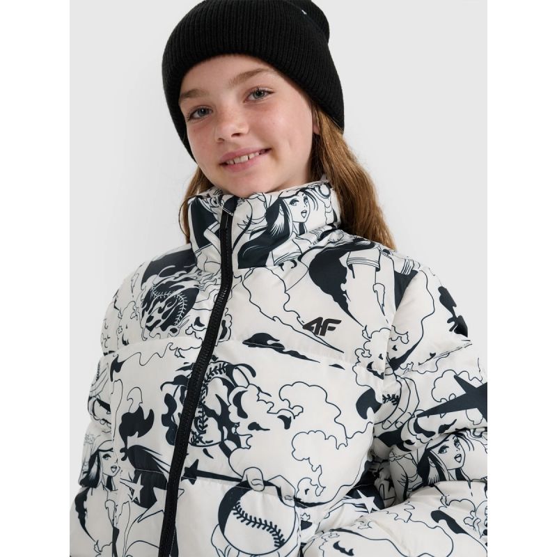 Girls' synthetic-filled down 4F 4FJRAW25TDJAF0748-11A kabát