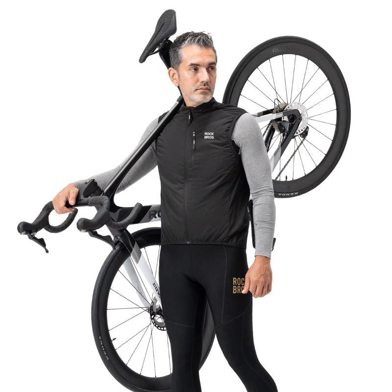 Rockbros MJ012 thermal vest size - black fekete vests