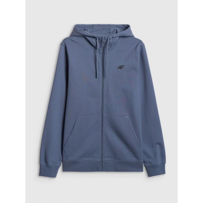 Men's zip-up hooded sweatshirt 4F