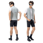 Rockbros Spring/Autumn Windproof Vest Size XL - White/Gray biały || szary \ xl vests