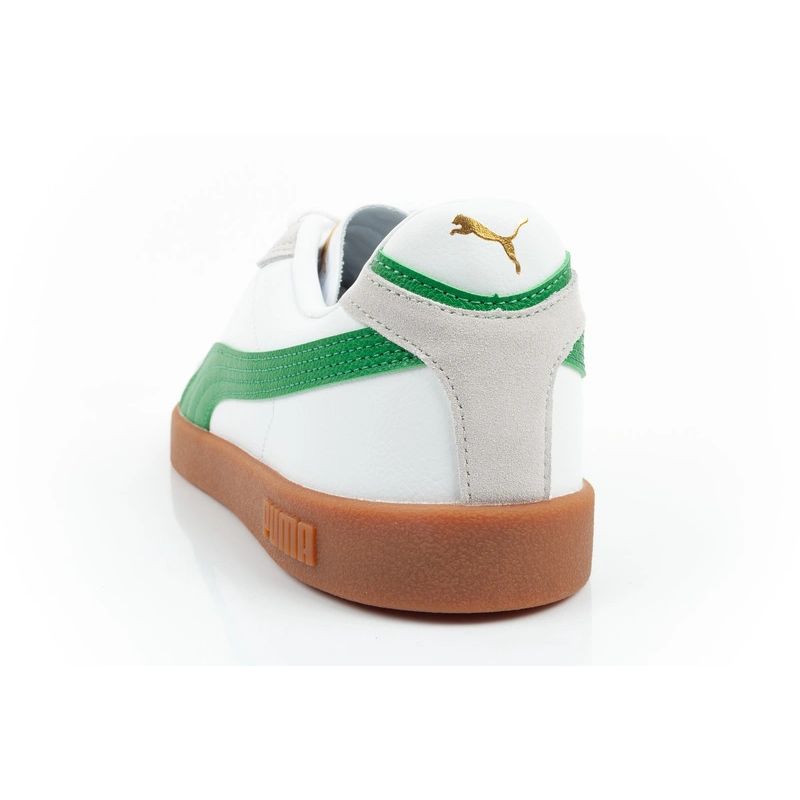Puma Club II Era men's sports sneakers leather white gray zöld utcai cipő