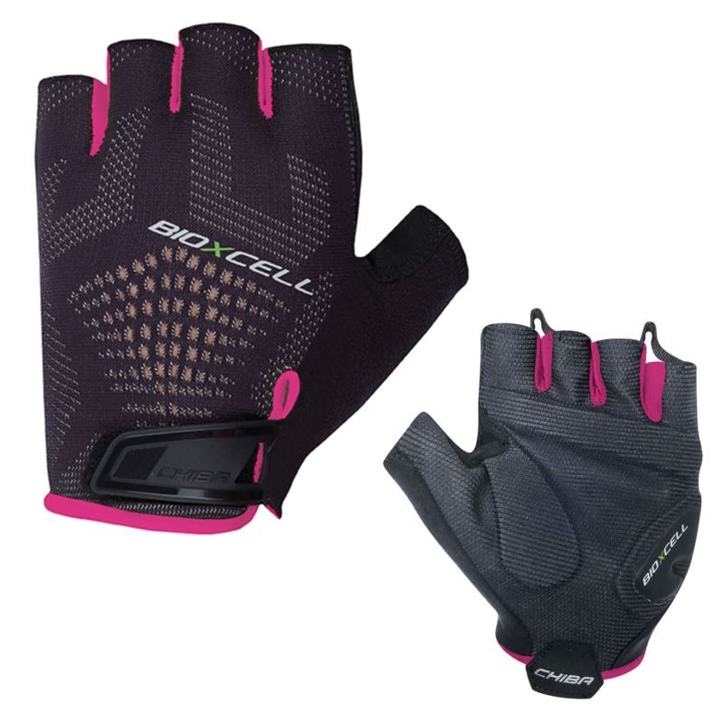 CHIBA BIOXCELL SUPER FLY gloves black rózsaszín kesztyű
