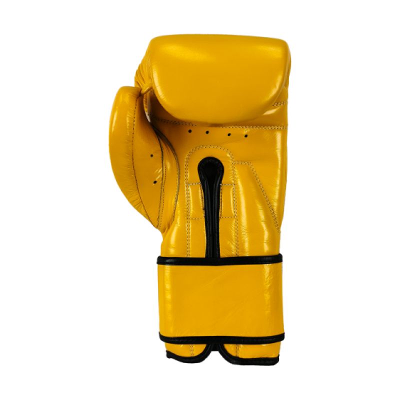 MASTERS FIGHT EQUIPMENT RBT-MEX Leather Boxing Gloves 12 oz Yellow sárga kesztyű 012204-12