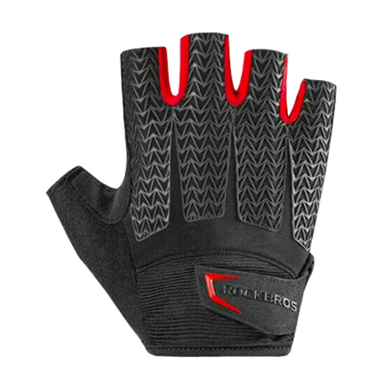 Rockbros L cycling gloves with gel inserts - black and red l \ czarny || czerwony kesztyű 7016802869410-157290