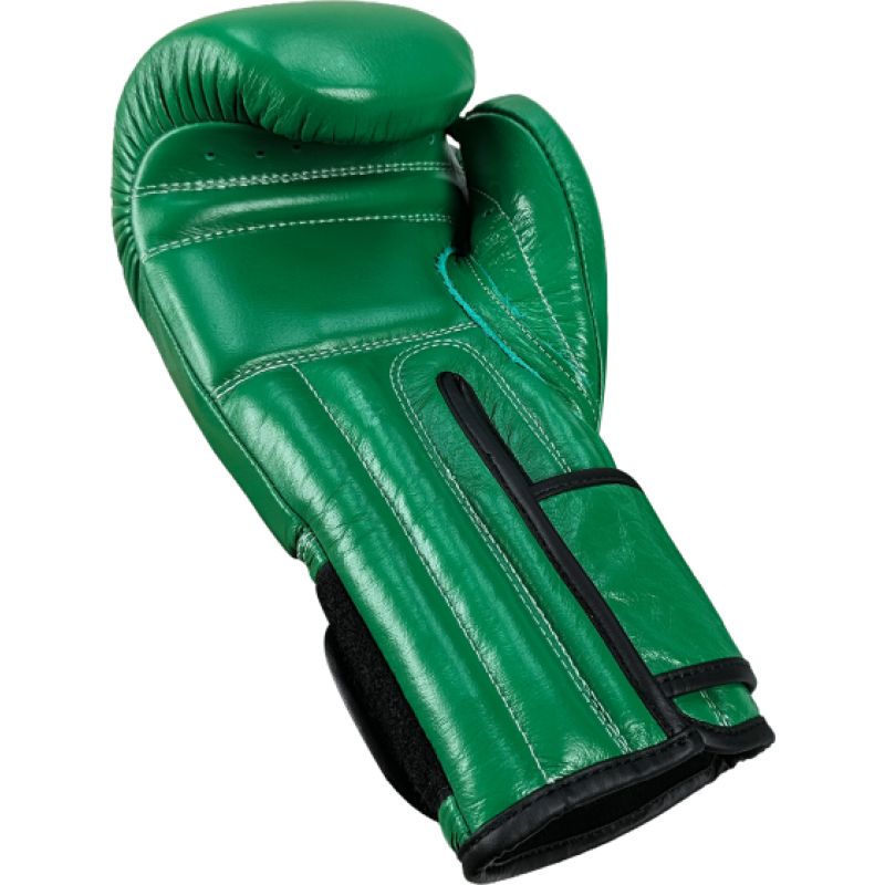 MASTERS FIGHT EQUIPMENT RBT-GREENSTRIKE Leather Boxing Gloves 12 oz Green zöld kesztyű 012310-12