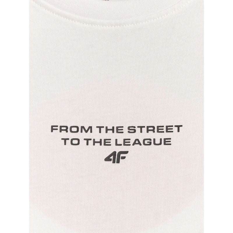 4F Boy's loose T-shirt with print 158/164 póló