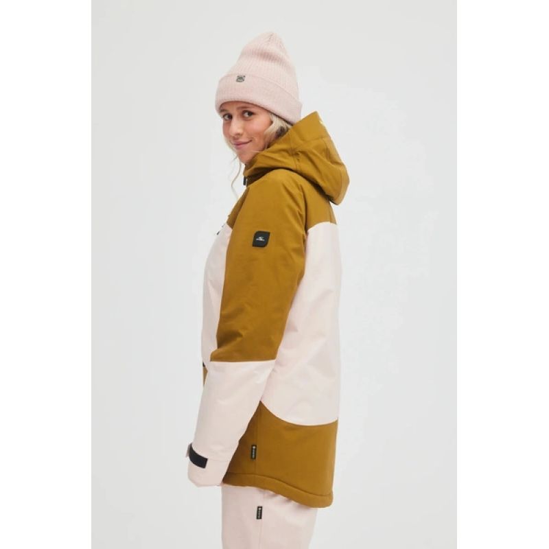 O'Neill women's winter sports snowboard ski GTX RECCO pink brown rózsaszín dzseki