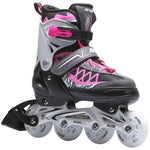 Enero Pro Roller Skates-Roller Skates-Ice Skating 4in1 Led 34-37 Pink-Gray szürke skates, roller skates