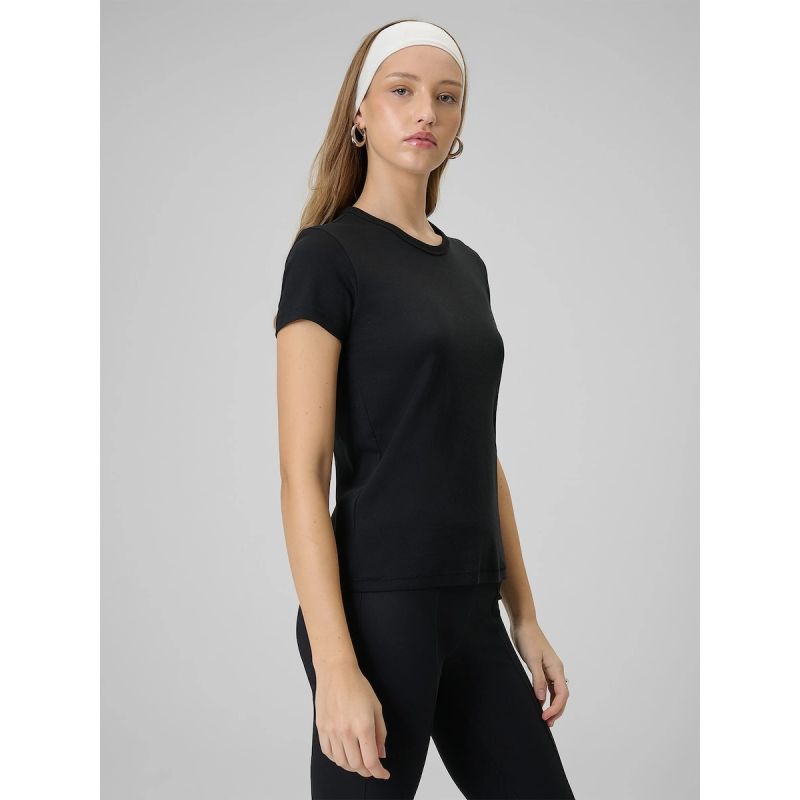 4F Women's slim plain T-shirt póló 4FRAW25TTSHF3623-20S