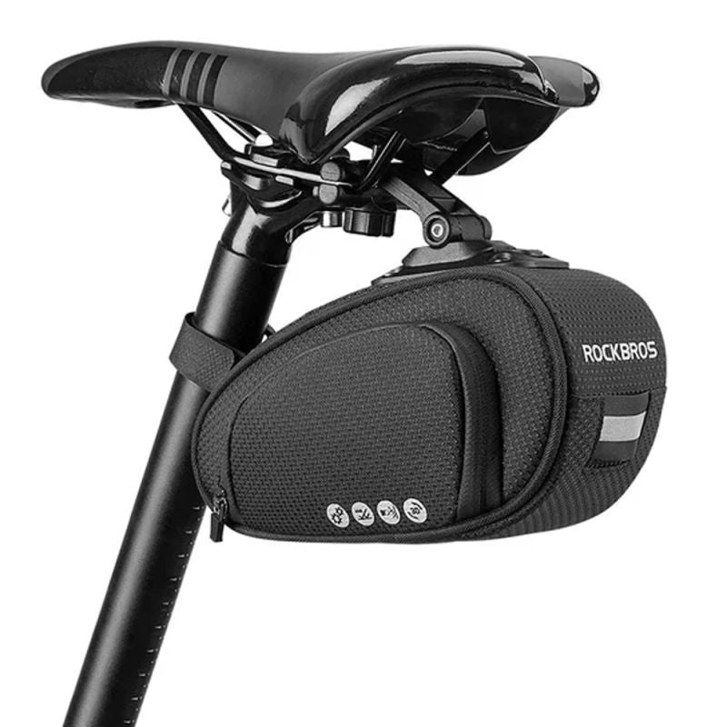 Rockbros C40 bicycle under the saddle - black fekete táska
