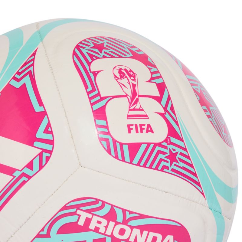 adidas World Cup 26 Trionda Club football white, pink and blue JD8054 Labda