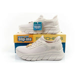 Skechers women's sports Bobs B Flex SLIP-INS ecru comfortable utcai cipő