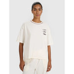 Women's oversize printed T-shirt 4F 4FRSS25TTSHF2979-11S póló