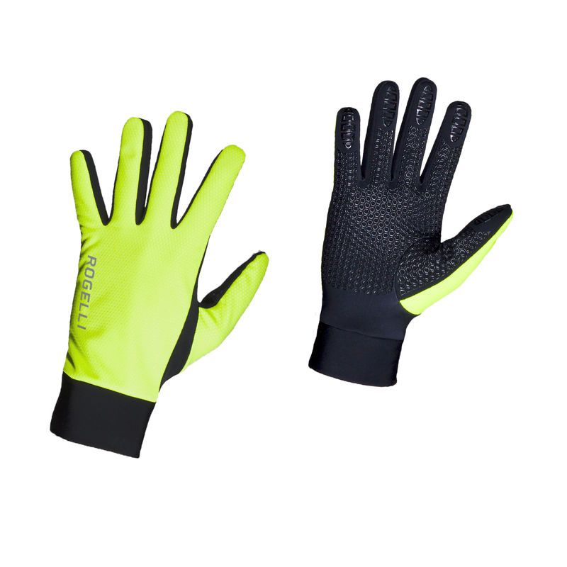 Rogelli Laval gloves fluor-black fekete kesztyű