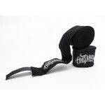 MASTERS FIGHT EQUIPMENT Elastic Boxing Hand Wraps “ONE PUNCH”, 4.5 fekete harcművészeti felszerelés 134256-OP01