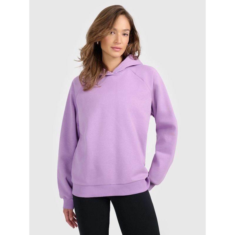 Women's sweatshirt with hood, open, 4F