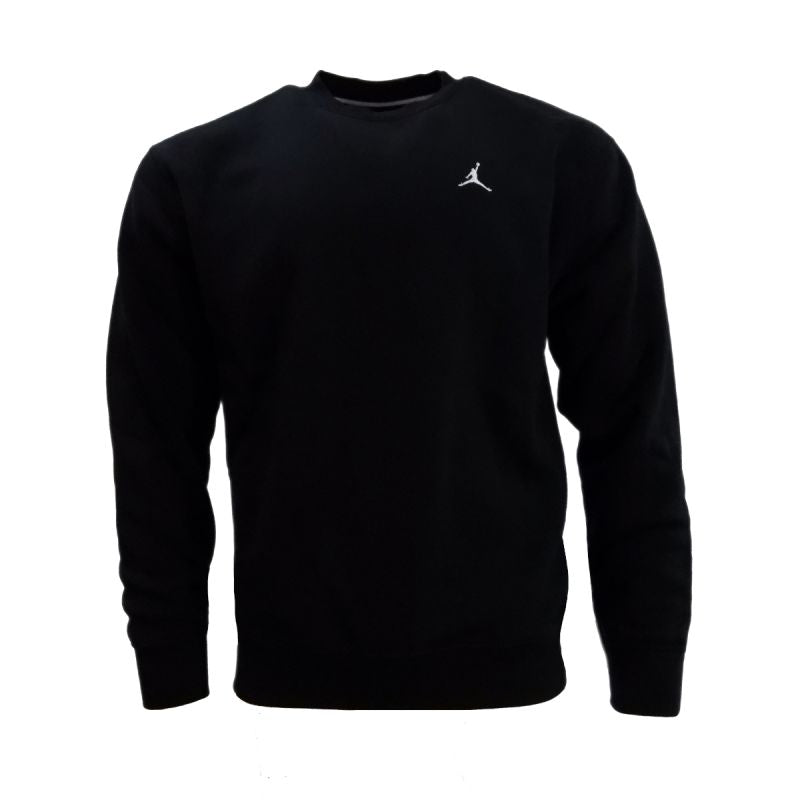 AIR Jordan Men's Brooklyn Fleece Crew-Neck Sweatshirt Black - fekete pulóver