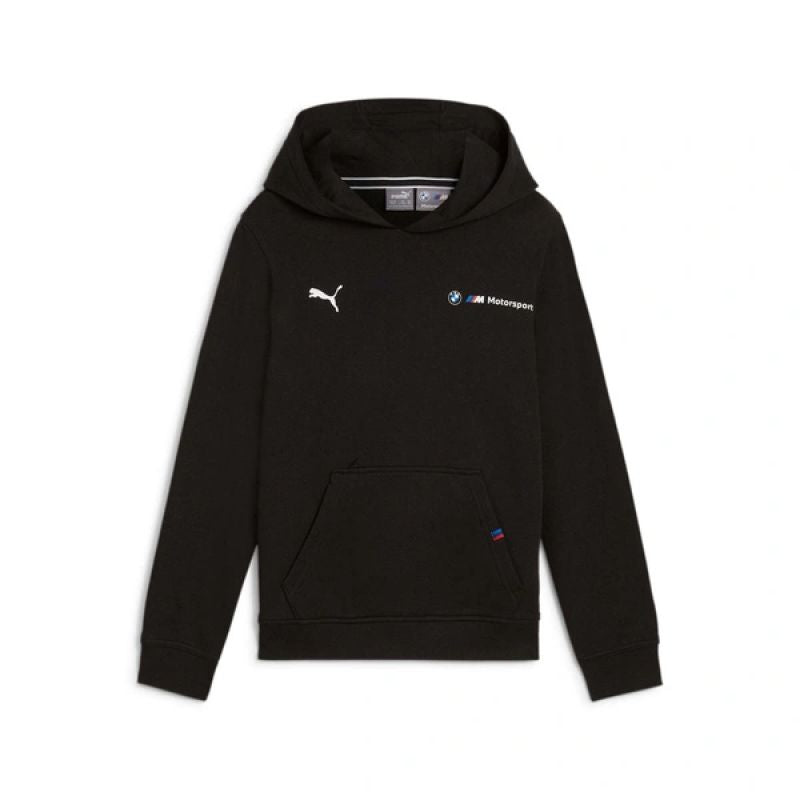 Puma BMW MMS Kids Kangaroo Hoodie fekete kapucnis pulóver