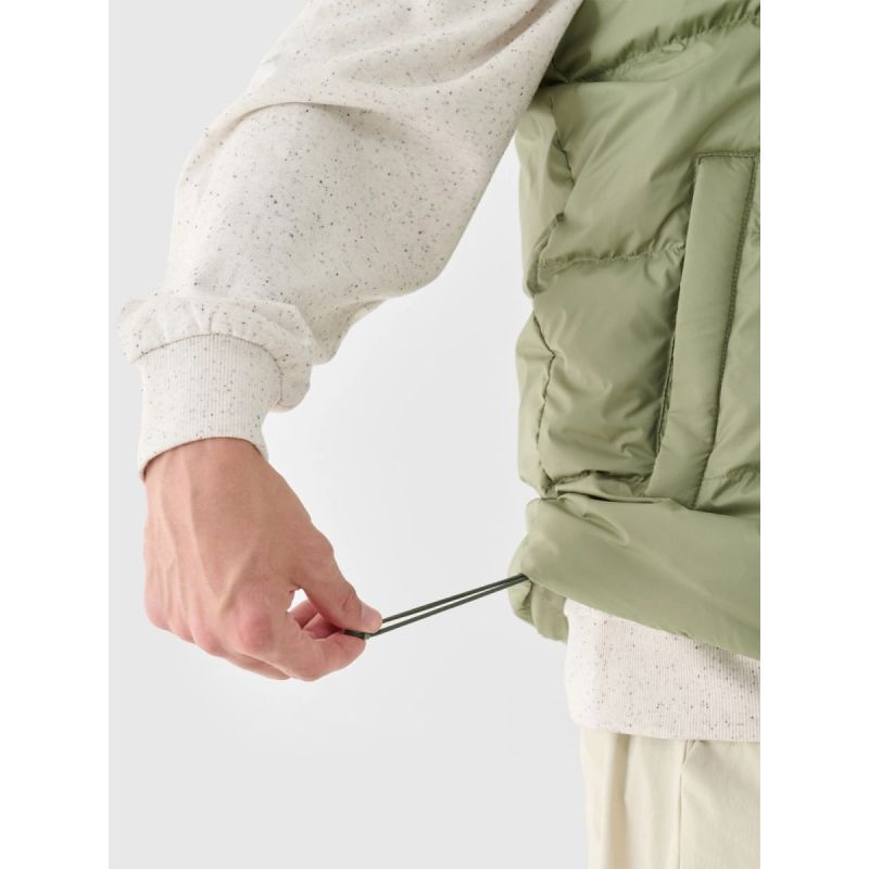 Men's down vest with natural filling 4F 4FWAW24TVJAM148-43S mellény