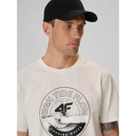 4F Men's regular printed T-shirt póló 4FRSS26TTSHM4298-11S