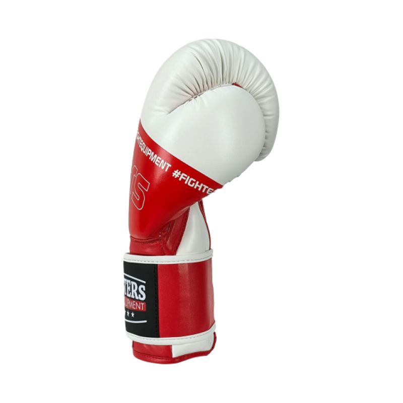 MASTERS FIGHT EQUIPMENT RPU-FOLK Boxing Gloves 12 oz White-Red piros kesztyű 013505-12