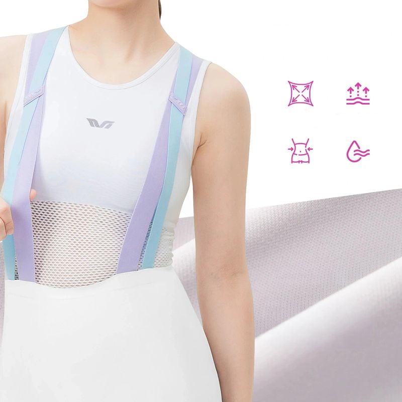 Rockbros TVI Women's Cycling with Bib and Pad Size S - White s \ biały rövidnadrág 20210017008-211705