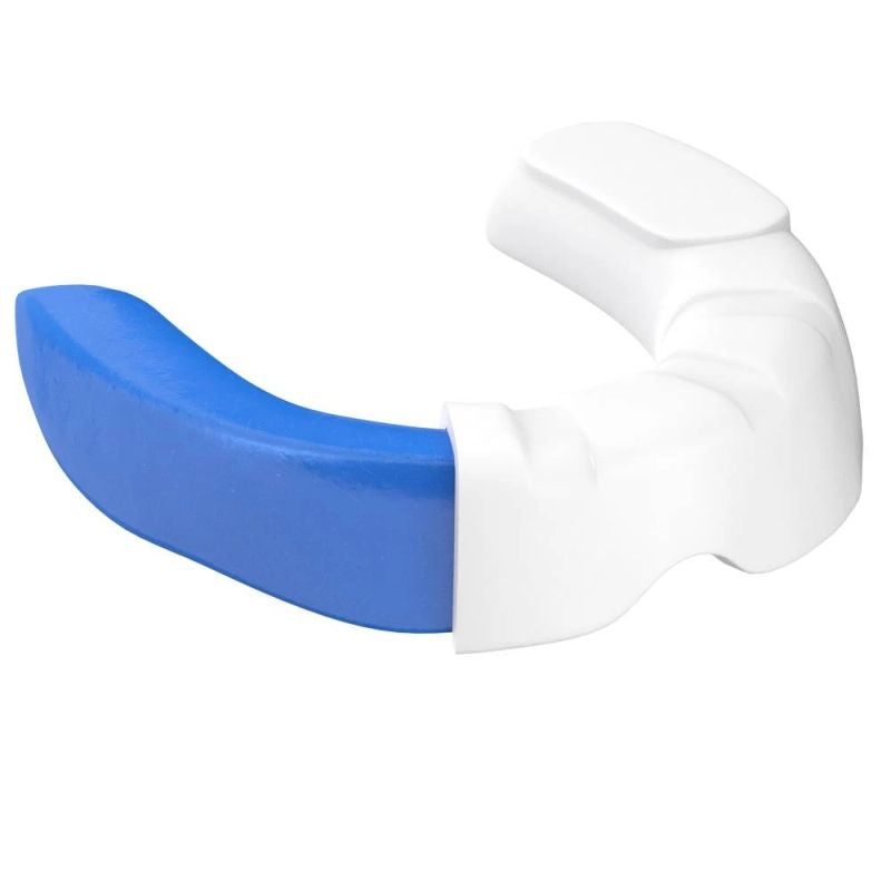 DBX Bushido Gel Mouthguard + Box - White and Blue | GelTech kék protectors and knee pads