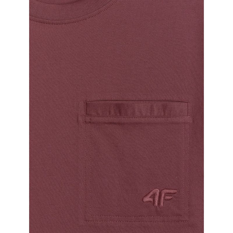 4F Men's regular plain T-shirt póló